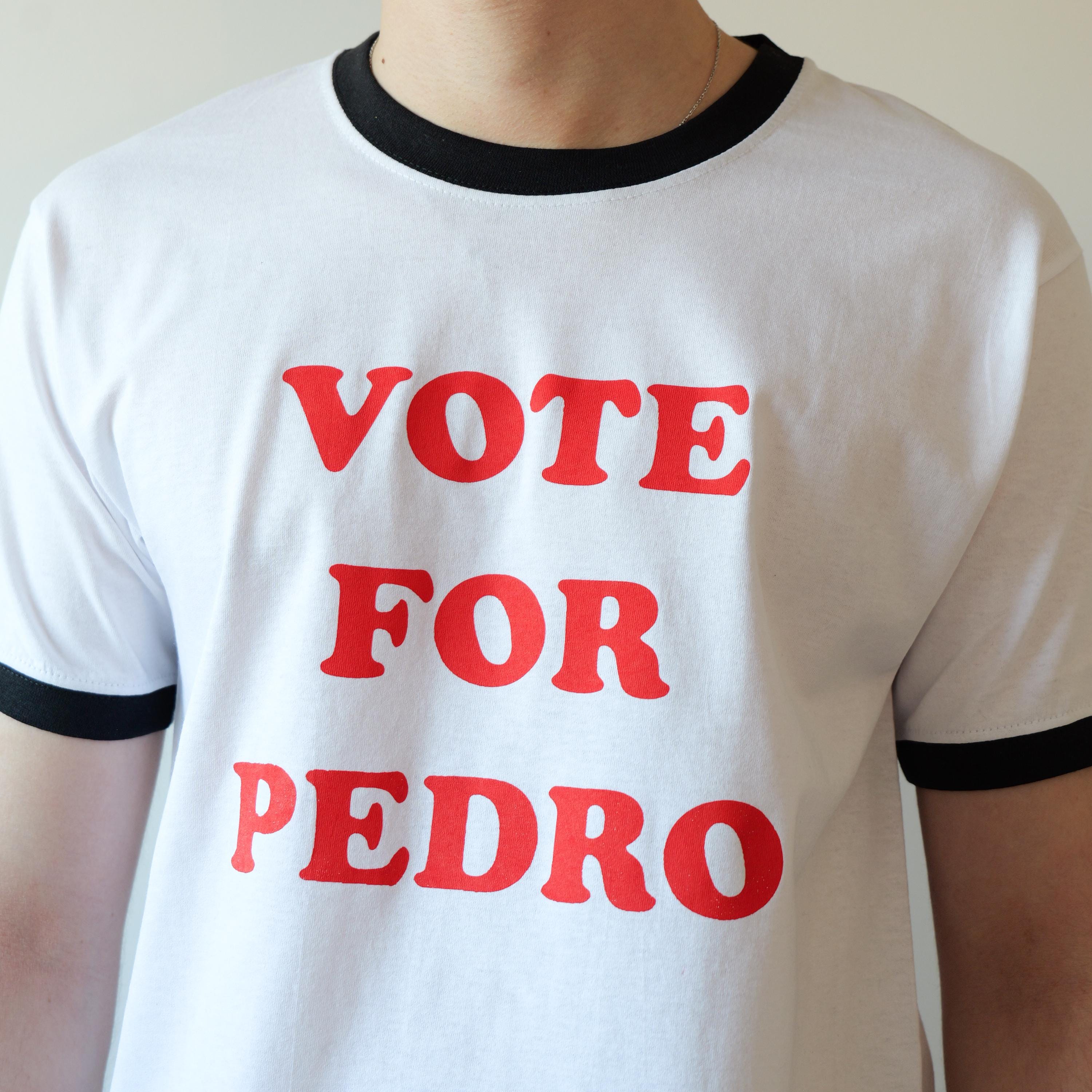 Vote Pedro Ringer Screen Printed Hand Uk Made Gosh Liger (1)