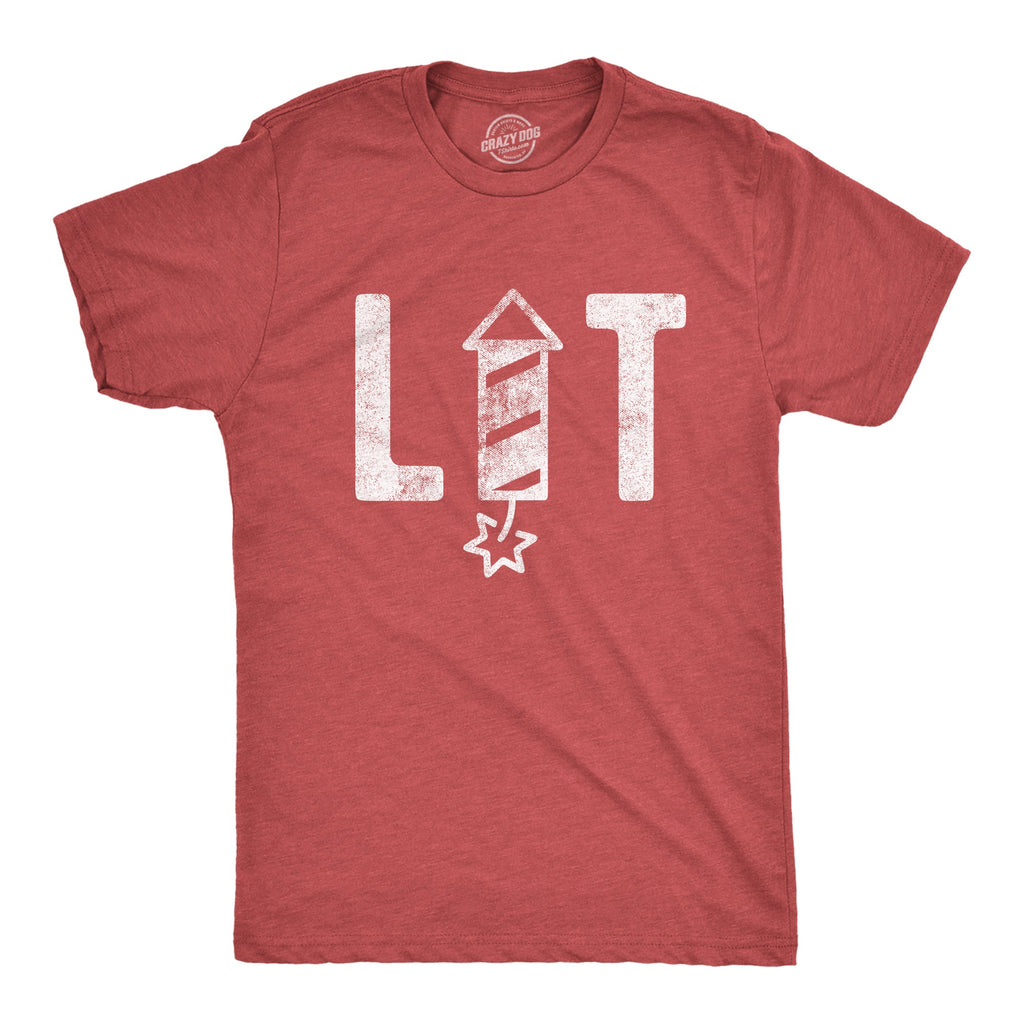 Lit Firework Men's T Shirt