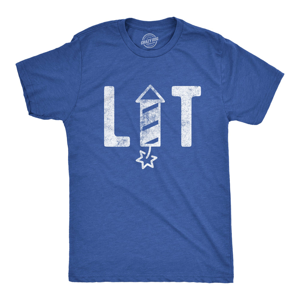 Lit Firework Men's T Shirt
