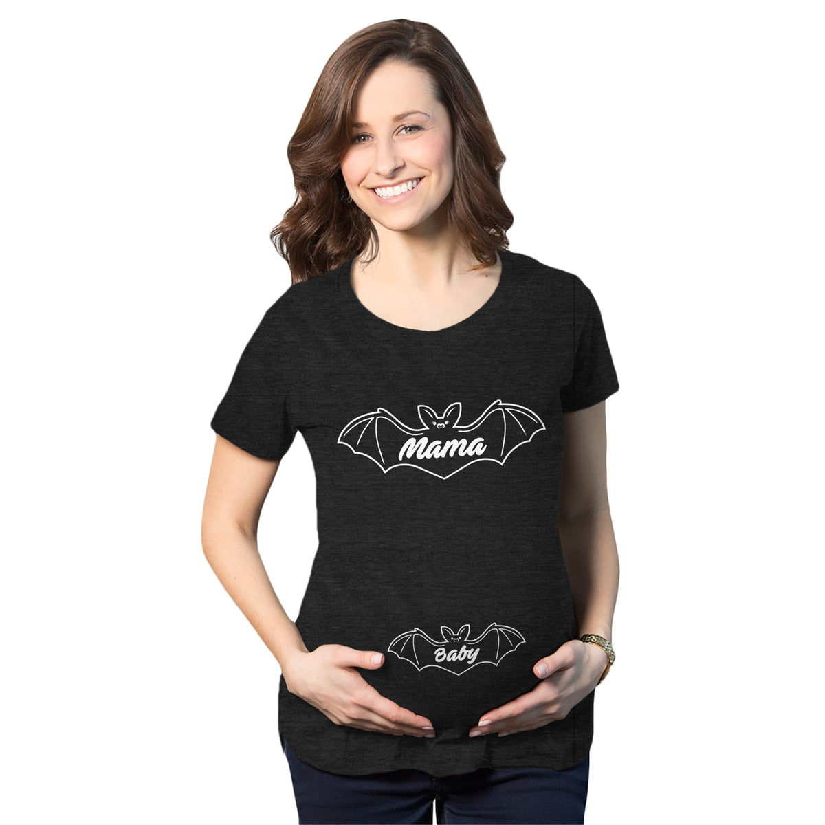 Mama Bat Baby Bat Maternity T Shirt