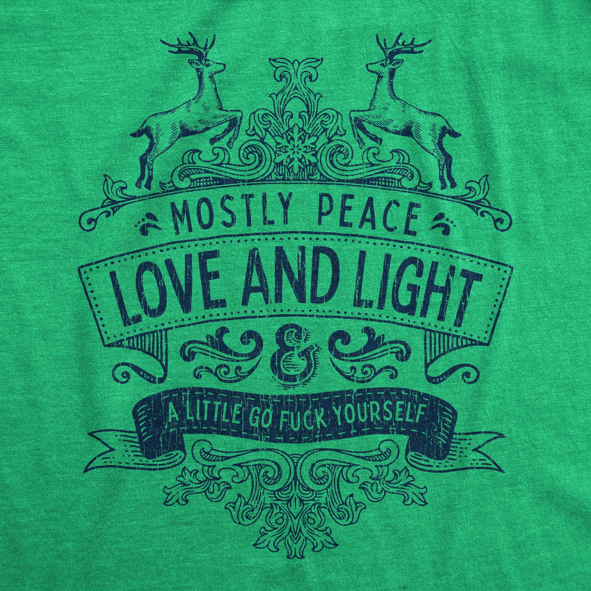 Mostly Peace Love And Light A Little Go Fuck Yourself Men's T Shirt