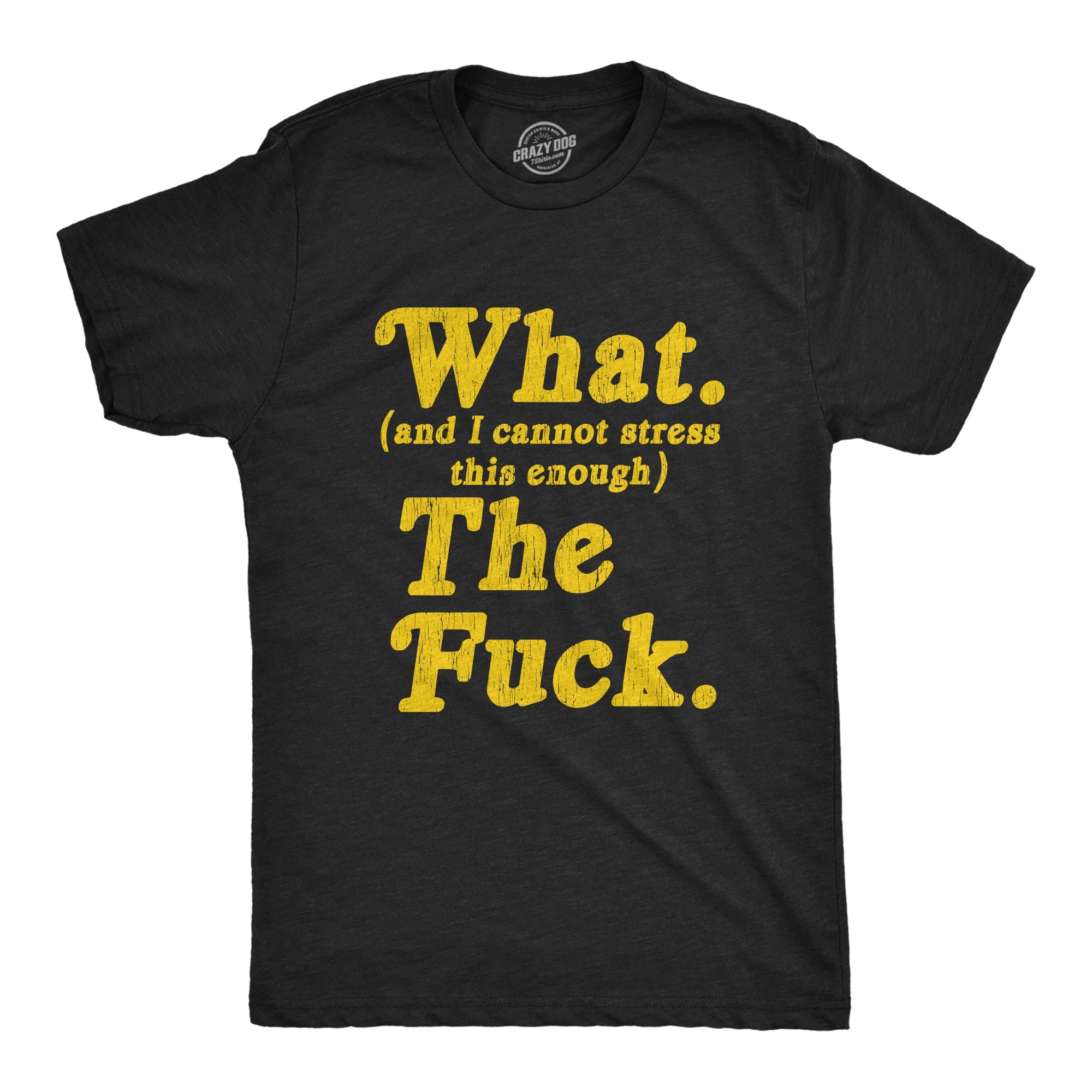 What And I Cannot Stress This Enough The Fuck Men's T Shirt