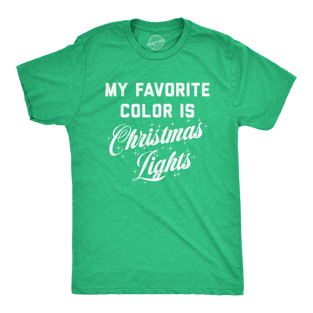 My Favorite Color Is Christmas Lights Men's T Shirt
