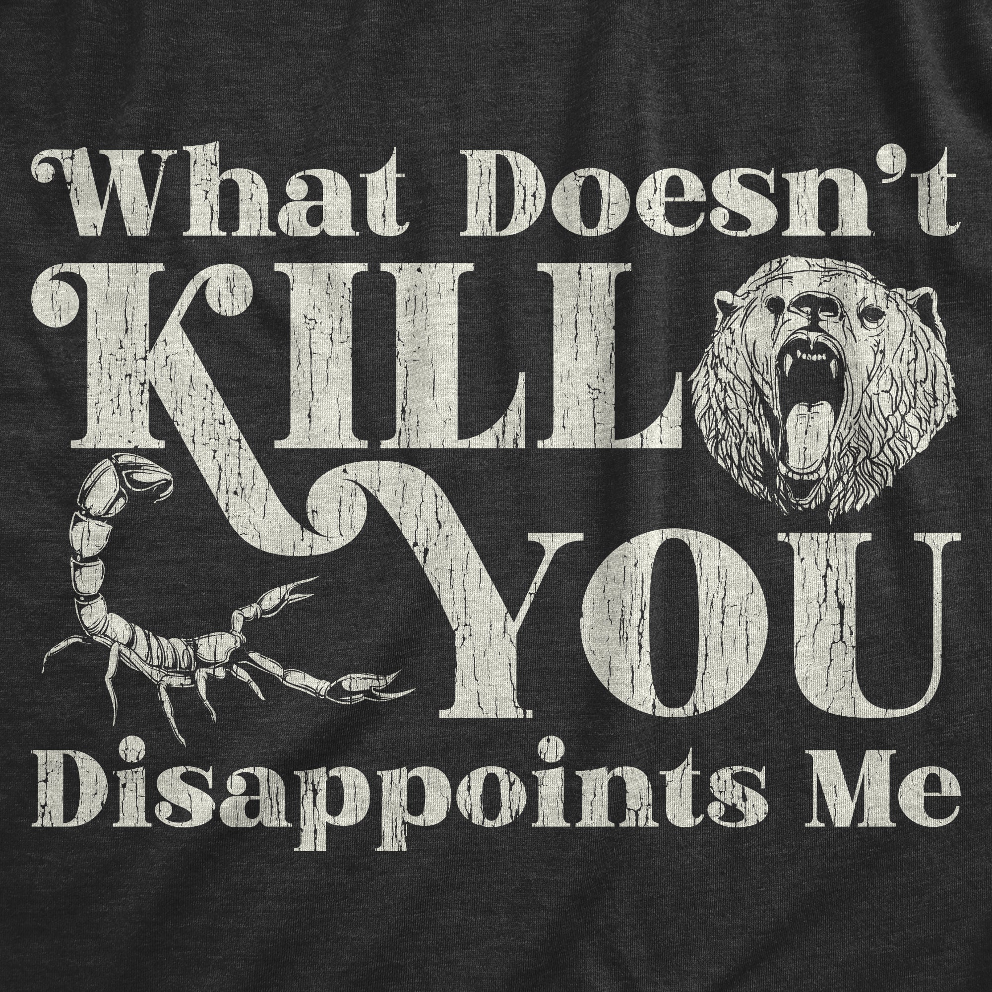 What Doesn't Kill You Disappoints Me Women's T Shirt