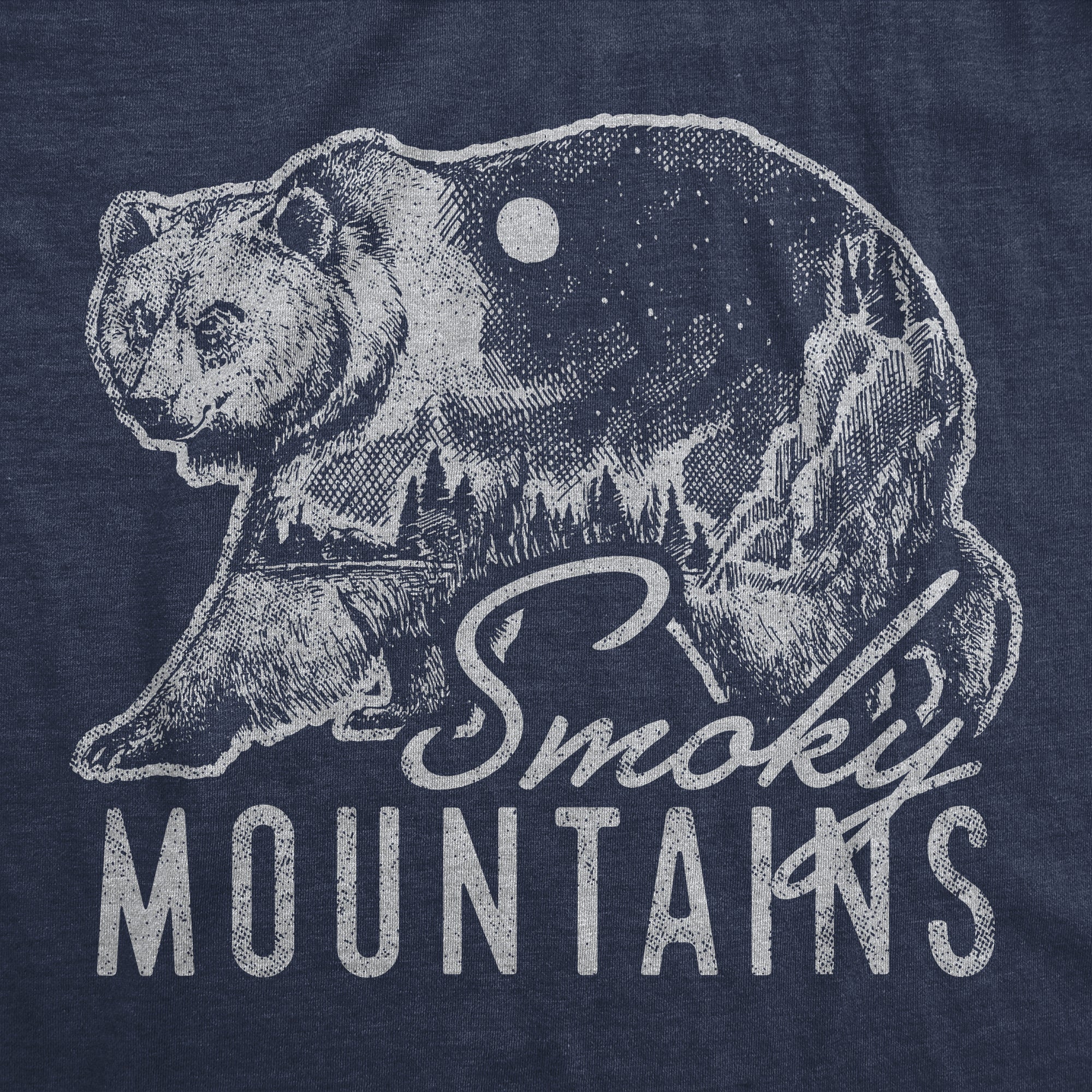 Retro Smoky Mountains Men's T Shirt