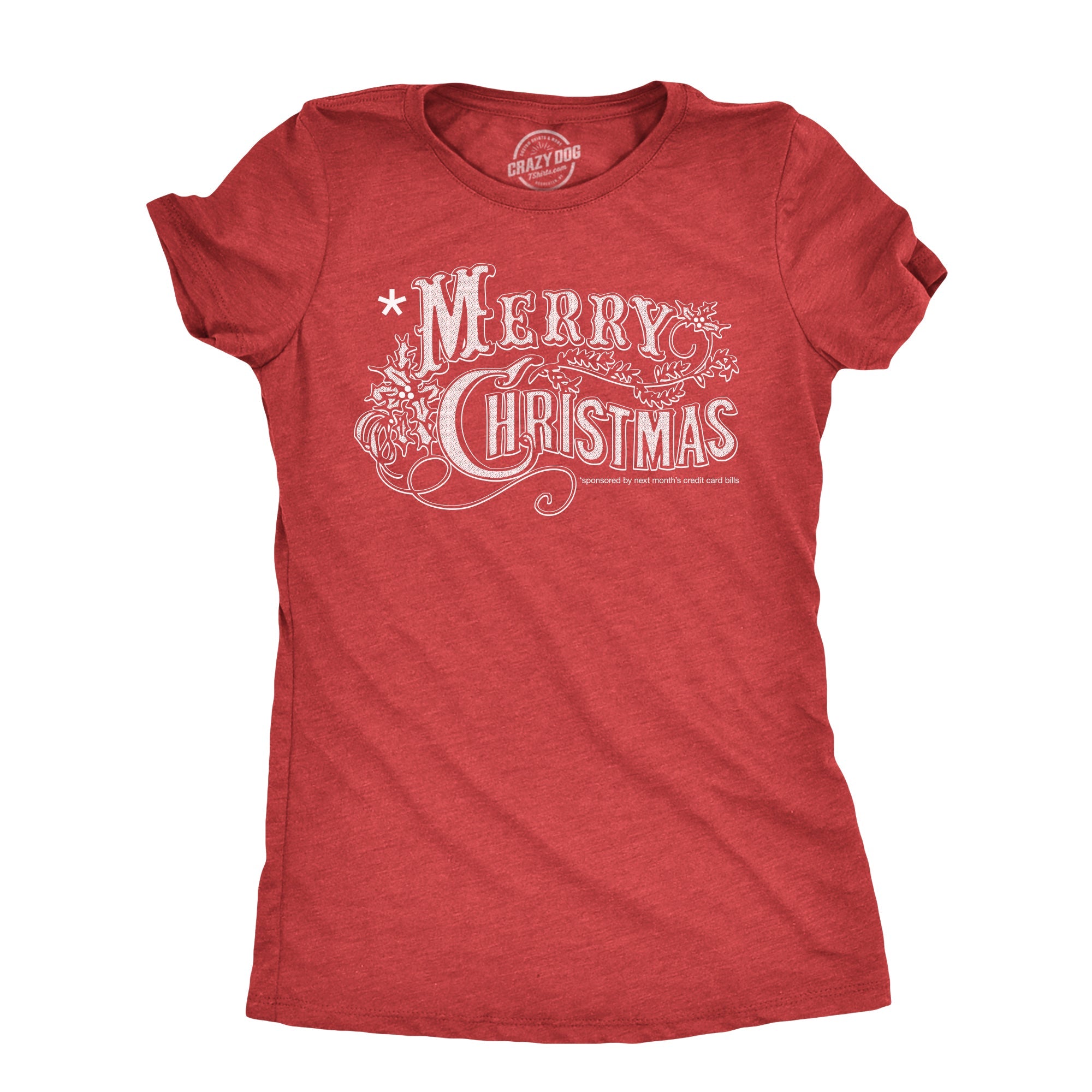 Merry Christmas Credit Card Women's T Shirt