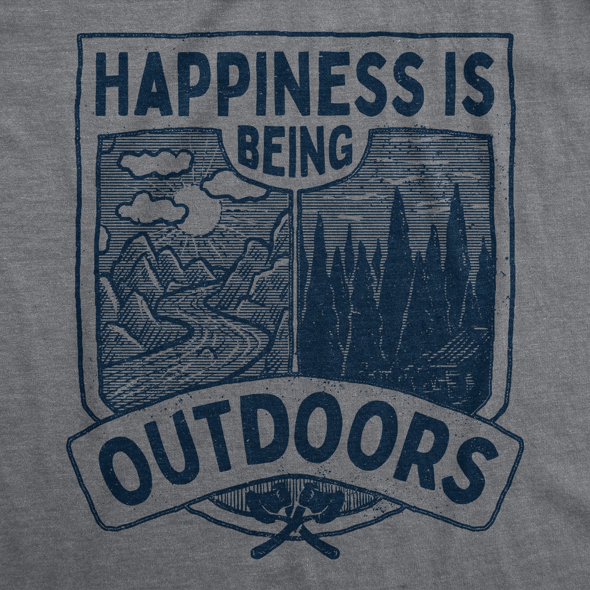 Hapiness Is Being Outdoors Men's T Shirt
