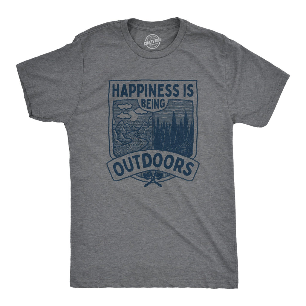 Hapiness Is Being Outdoors Men's T Shirt