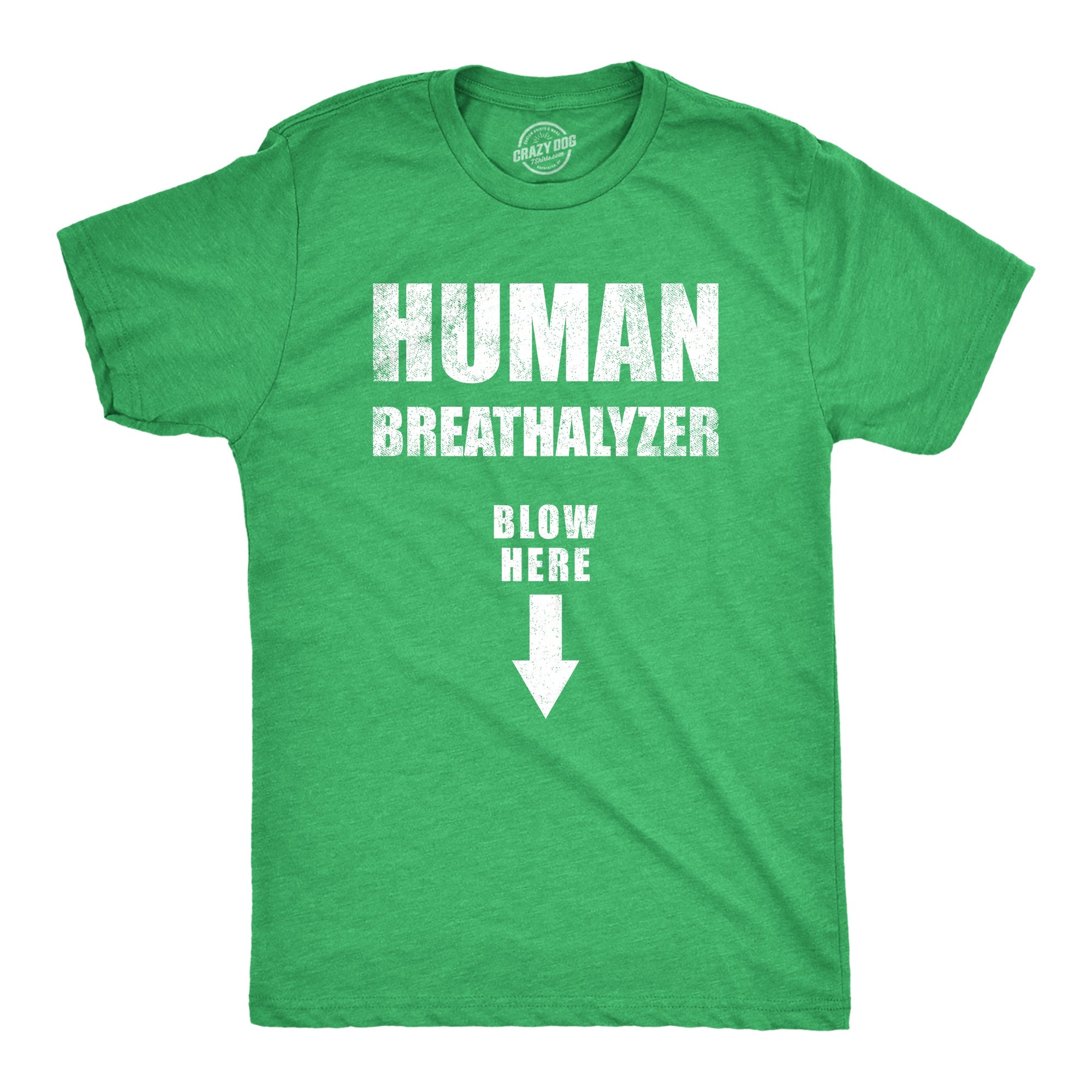 Human Breathalyzer Blow Here Men's T Shirt