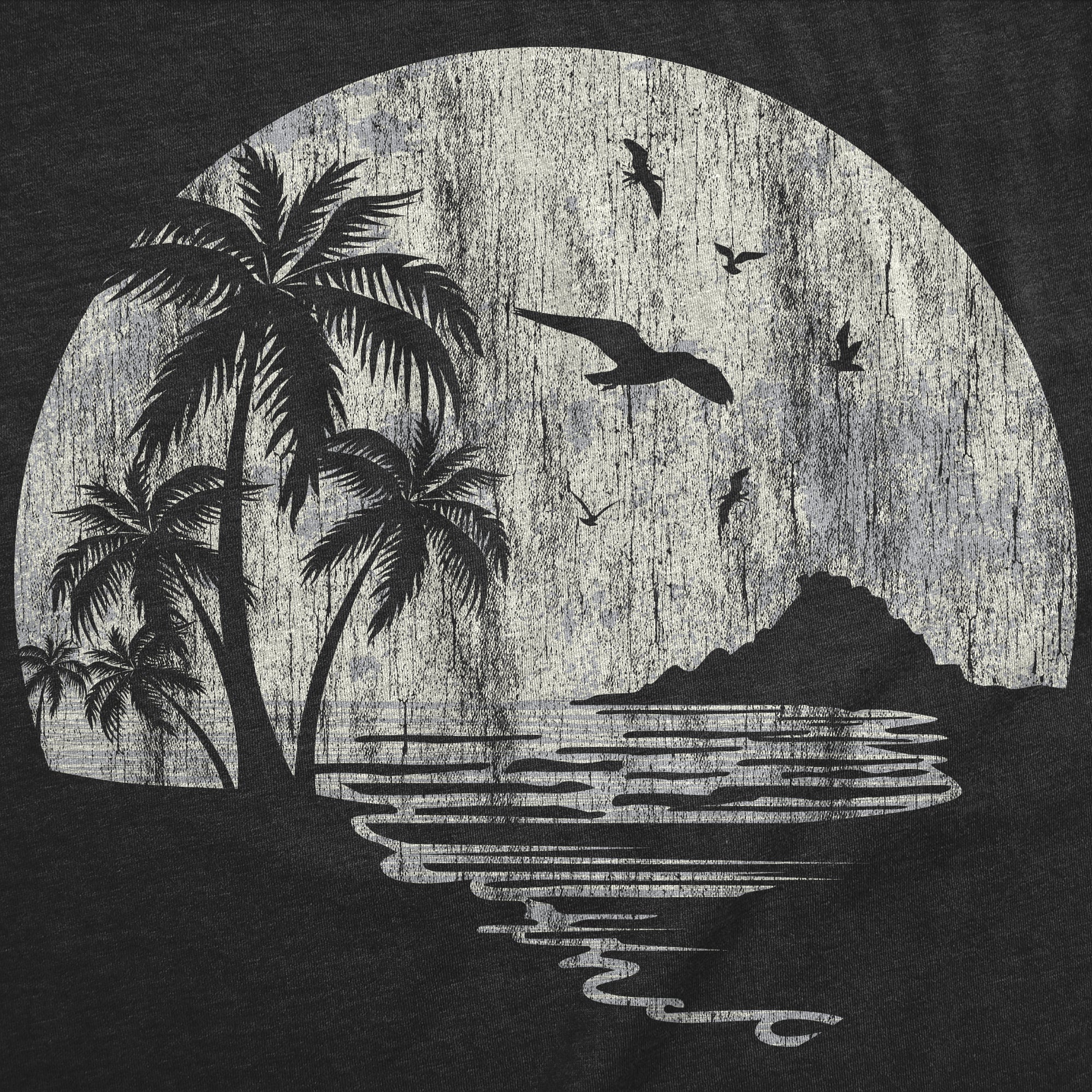 Moon Beach Men's T Shirt