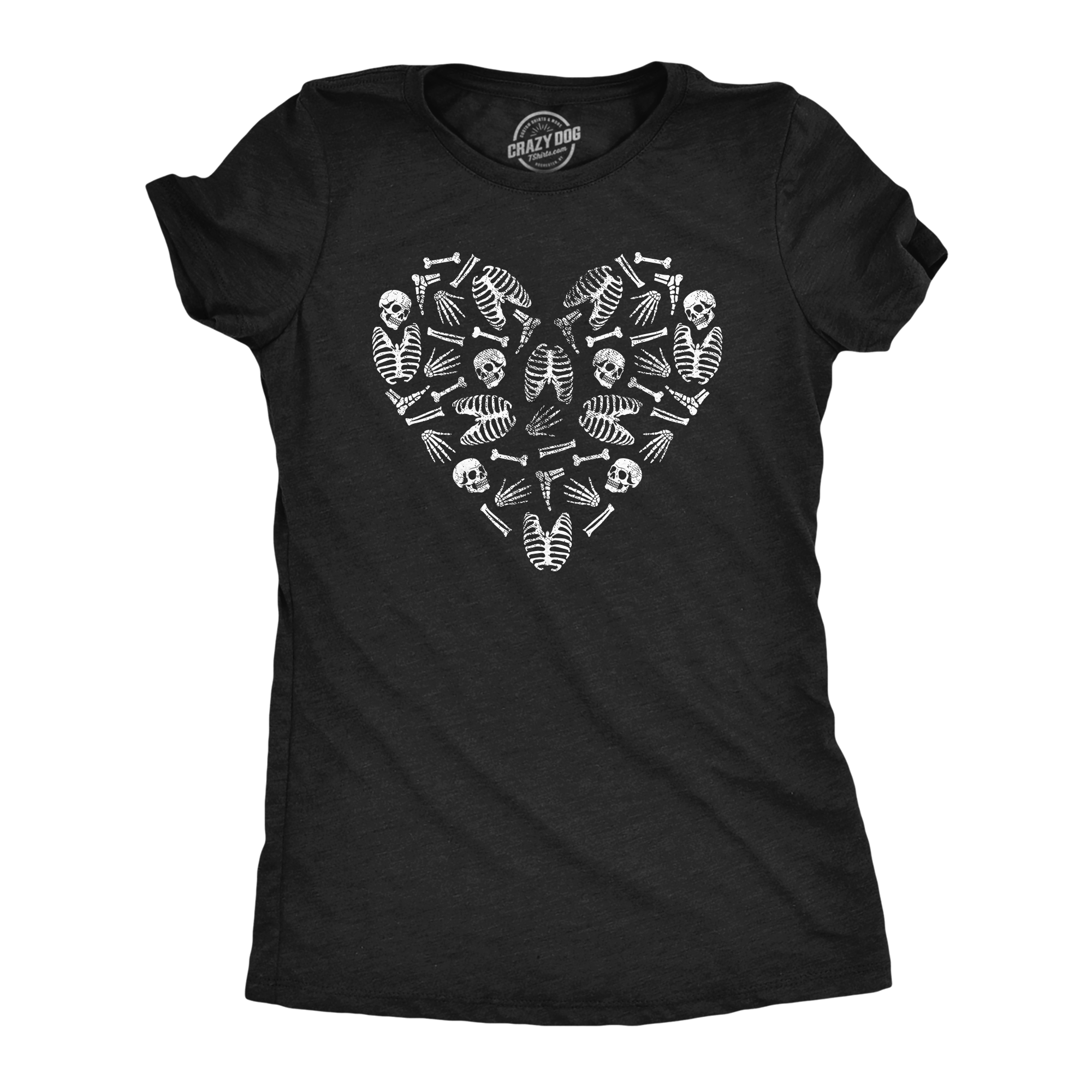 Heart Skeleton Bones Women's T Shirt