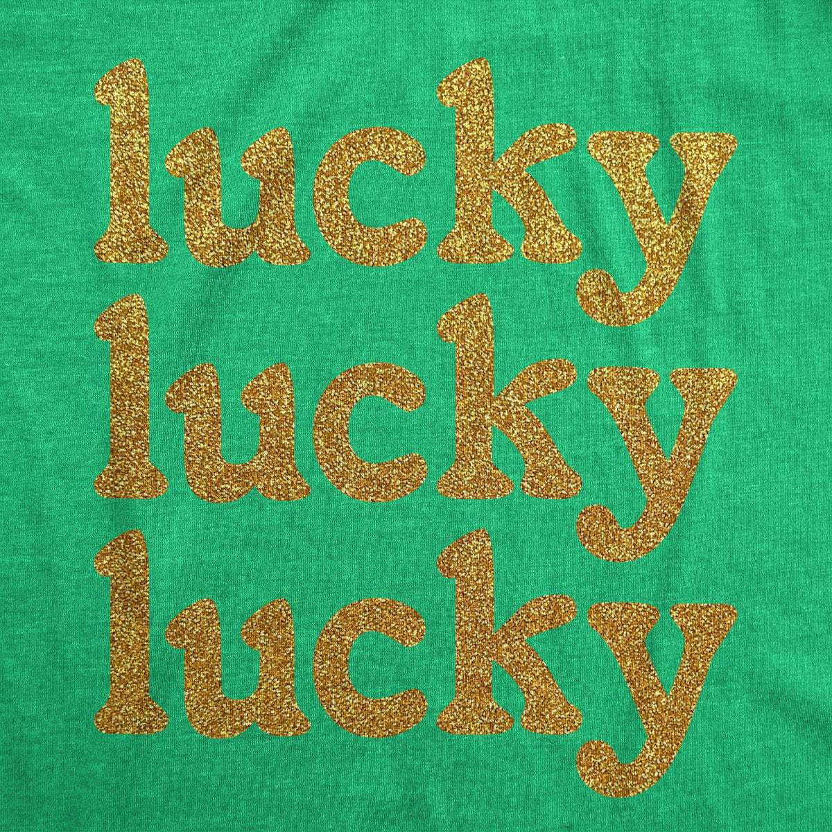 Lucky Lucky Lucky Orange Glitter Women's T Shirt