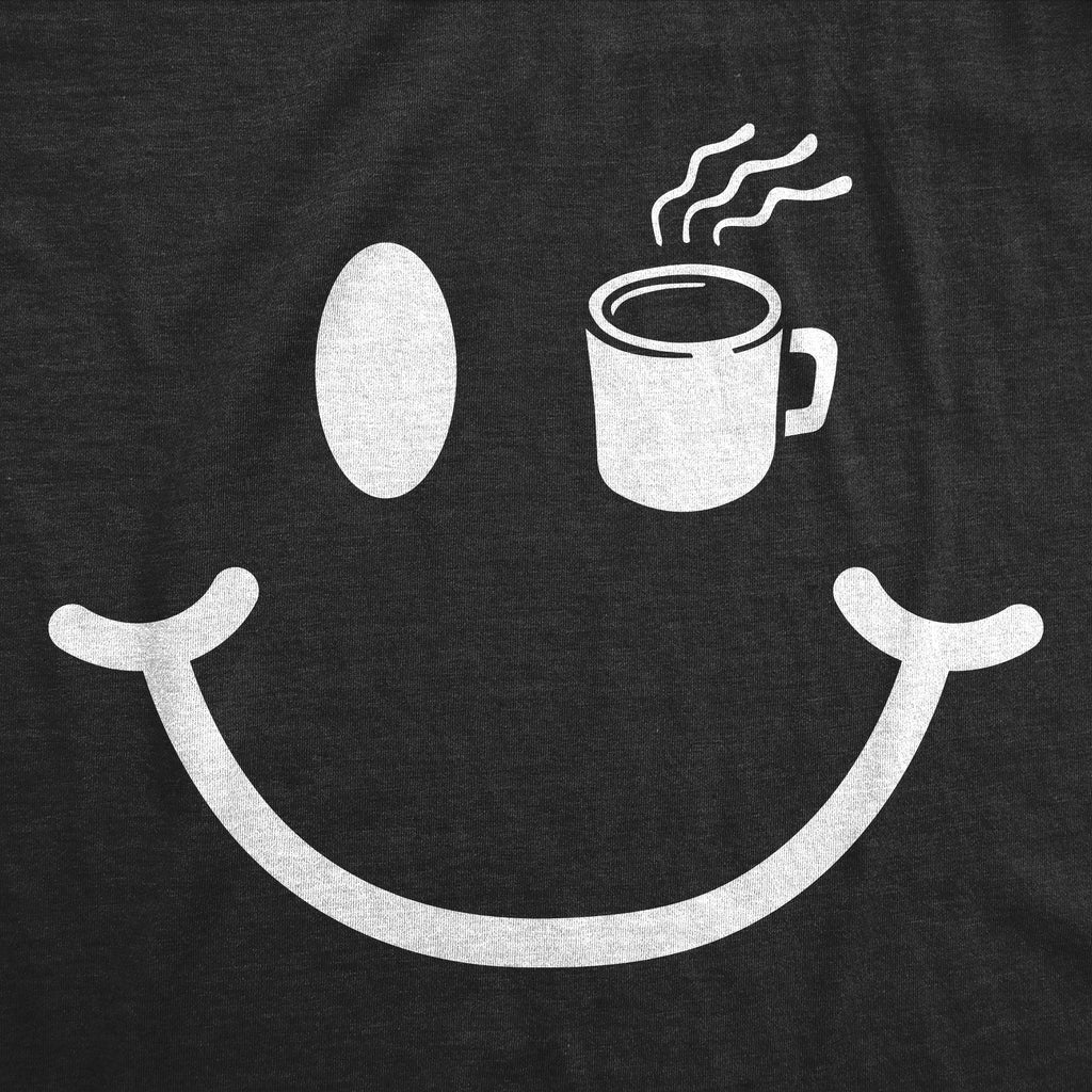 Coffee Cup Smiling Face Men's T Shirt