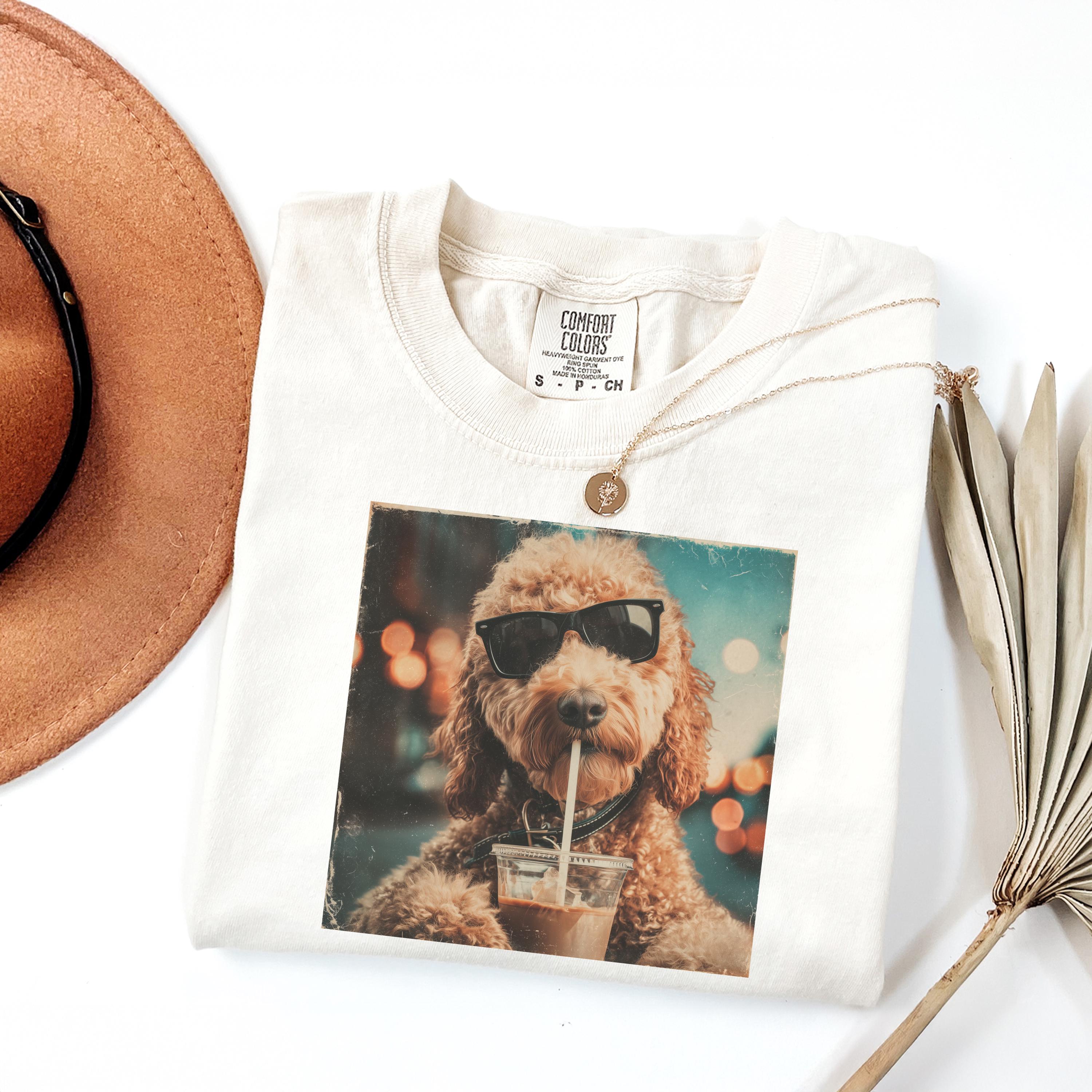 Goldendoodle Dog Sunglasses Tee Doodle Dog Retro Dog Colors Dog Lover (2)