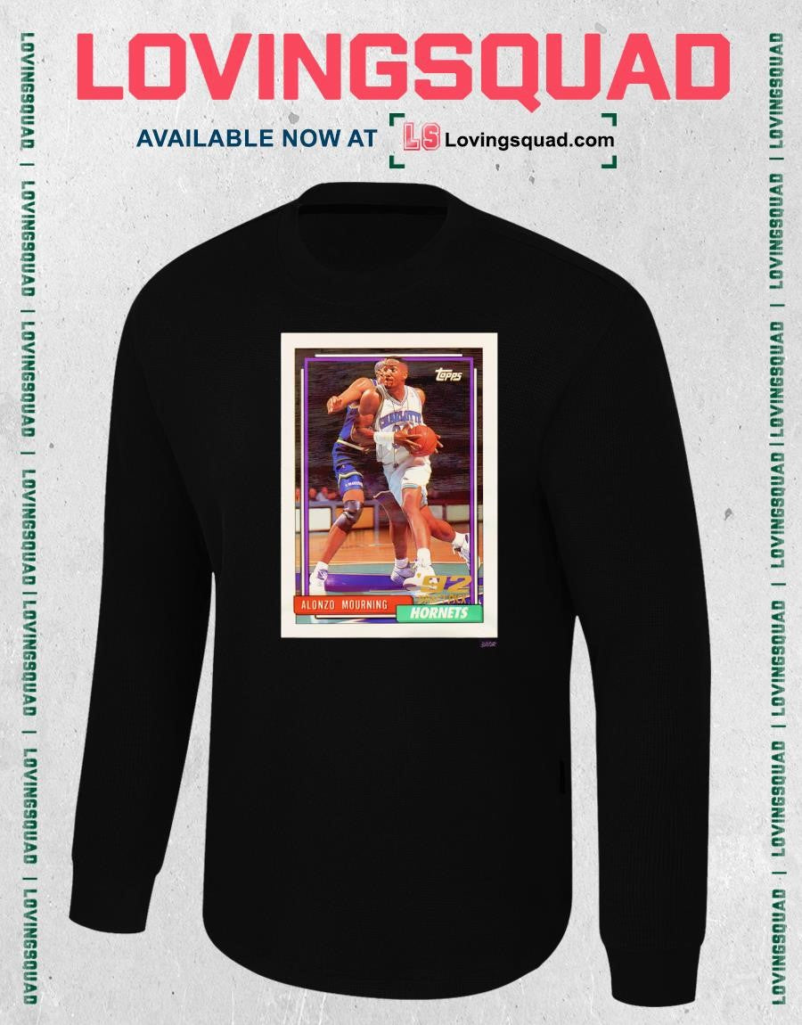 1992 Topps Basketball Alonzo Mourning Hornets Shirt