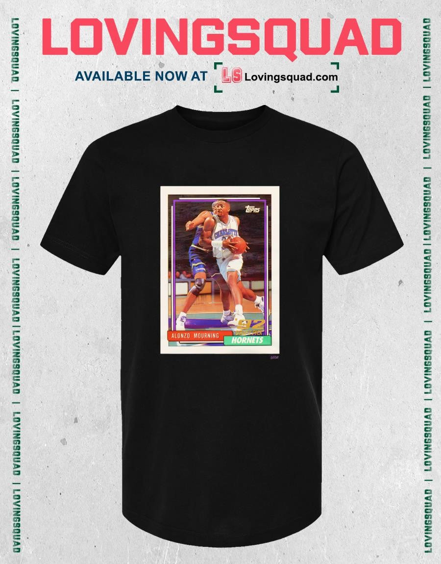 1992 Topps Basketball Alonzo Mourning Hornets Shirt