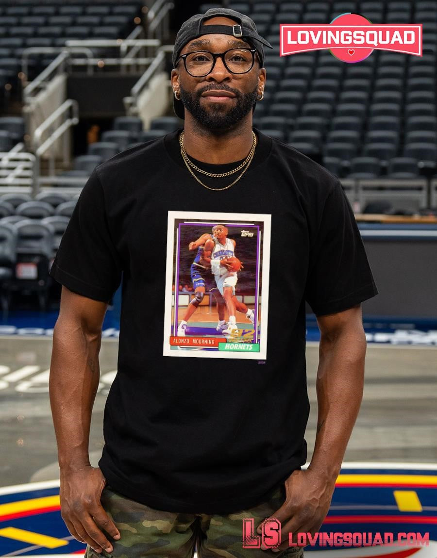 1992 Topps Basketball Alonzo Mourning Hornets Shirt