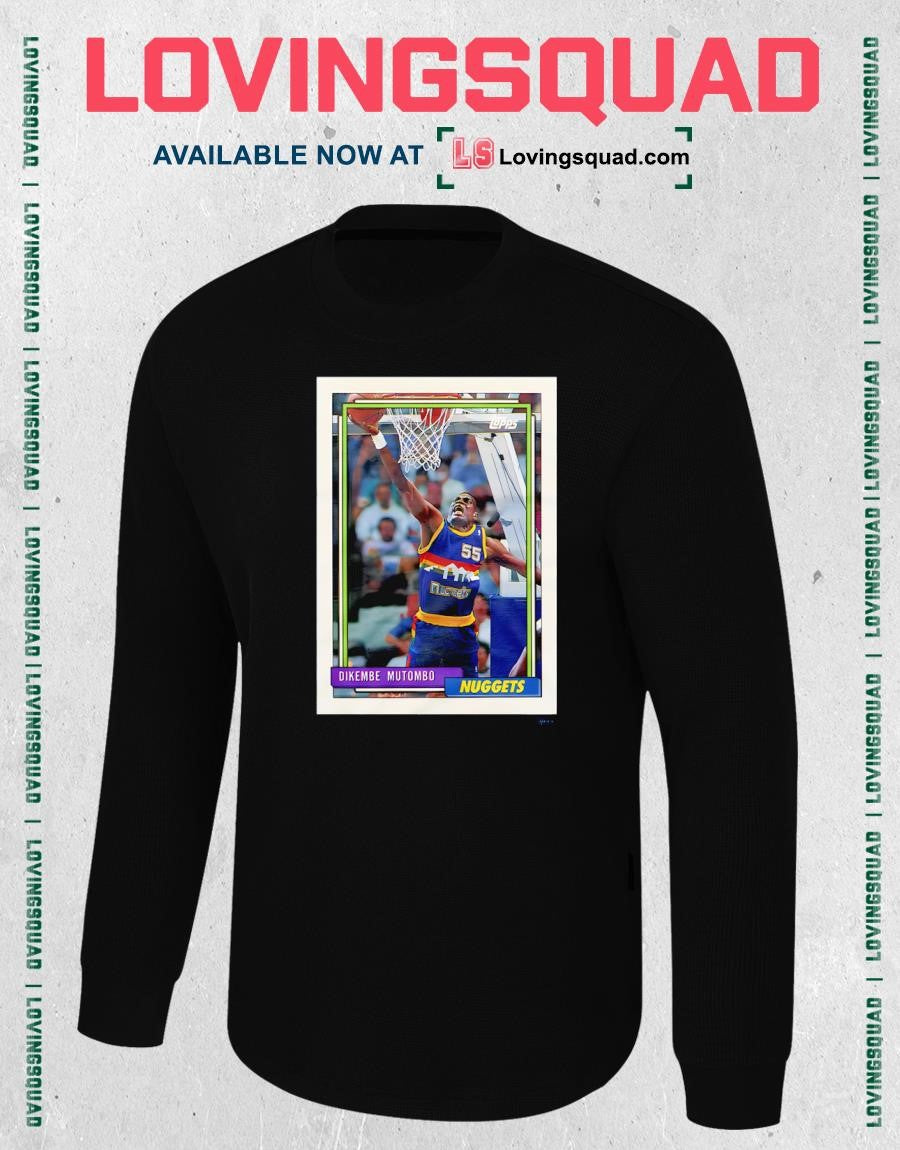 1992 Topps Basketball Dikembe Mutombo Nuggets Shirt