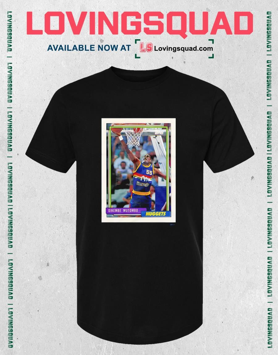 1992 Topps Basketball Dikembe Mutombo Nuggets Shirt