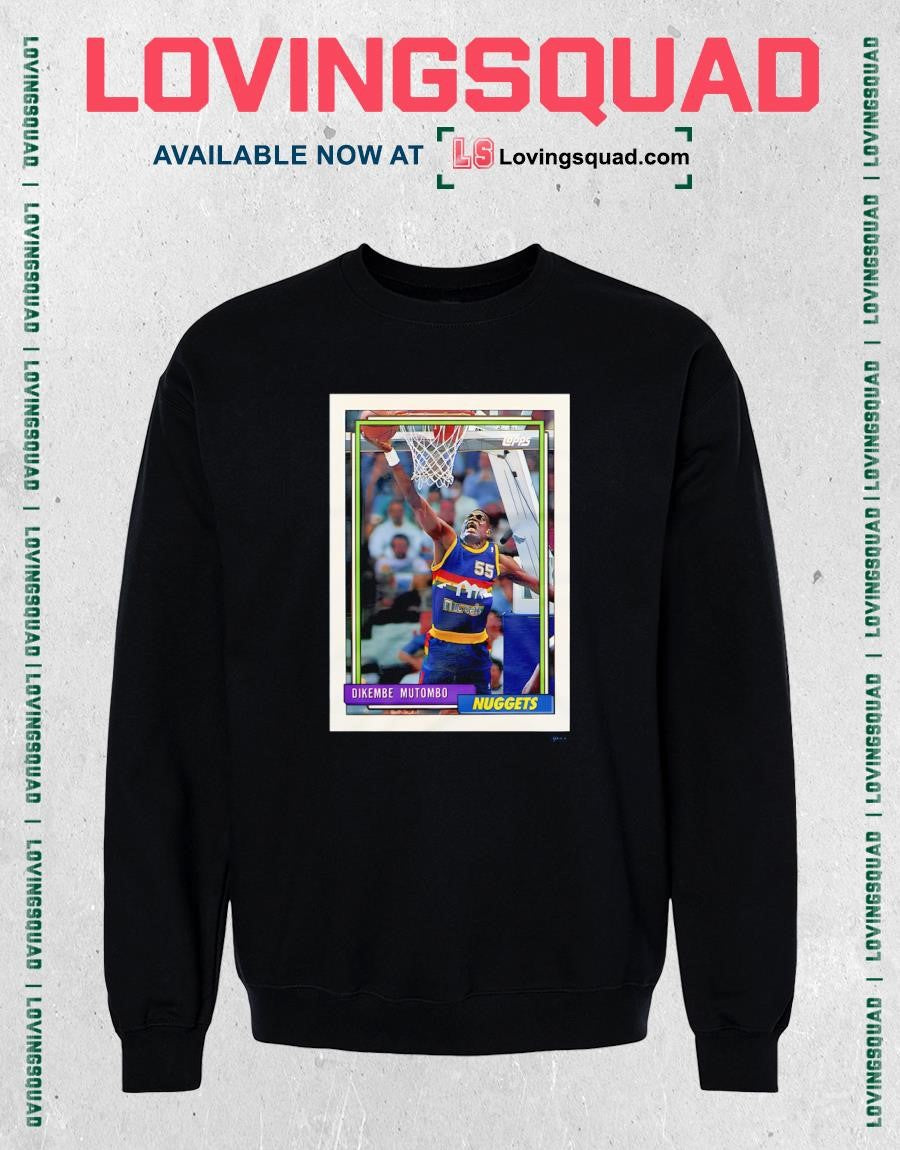 1992 Topps Basketball Dikembe Mutombo Nuggets Shirt