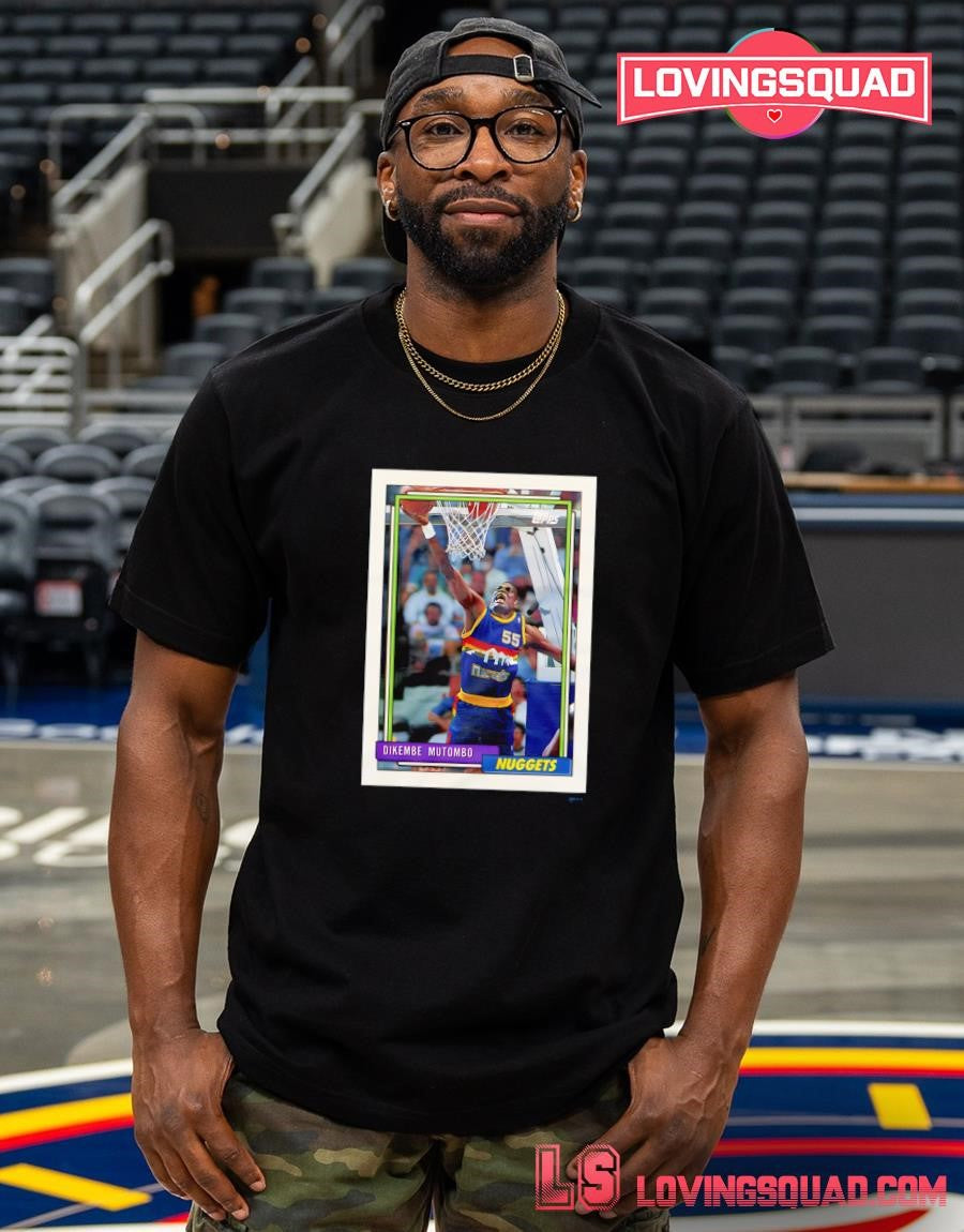 1992 Topps Basketball Dikembe Mutombo Nuggets Shirt