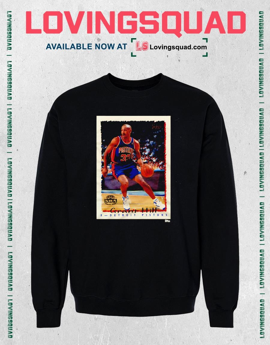 1994 Topps Basketball Grant Hill Pistons Shirt