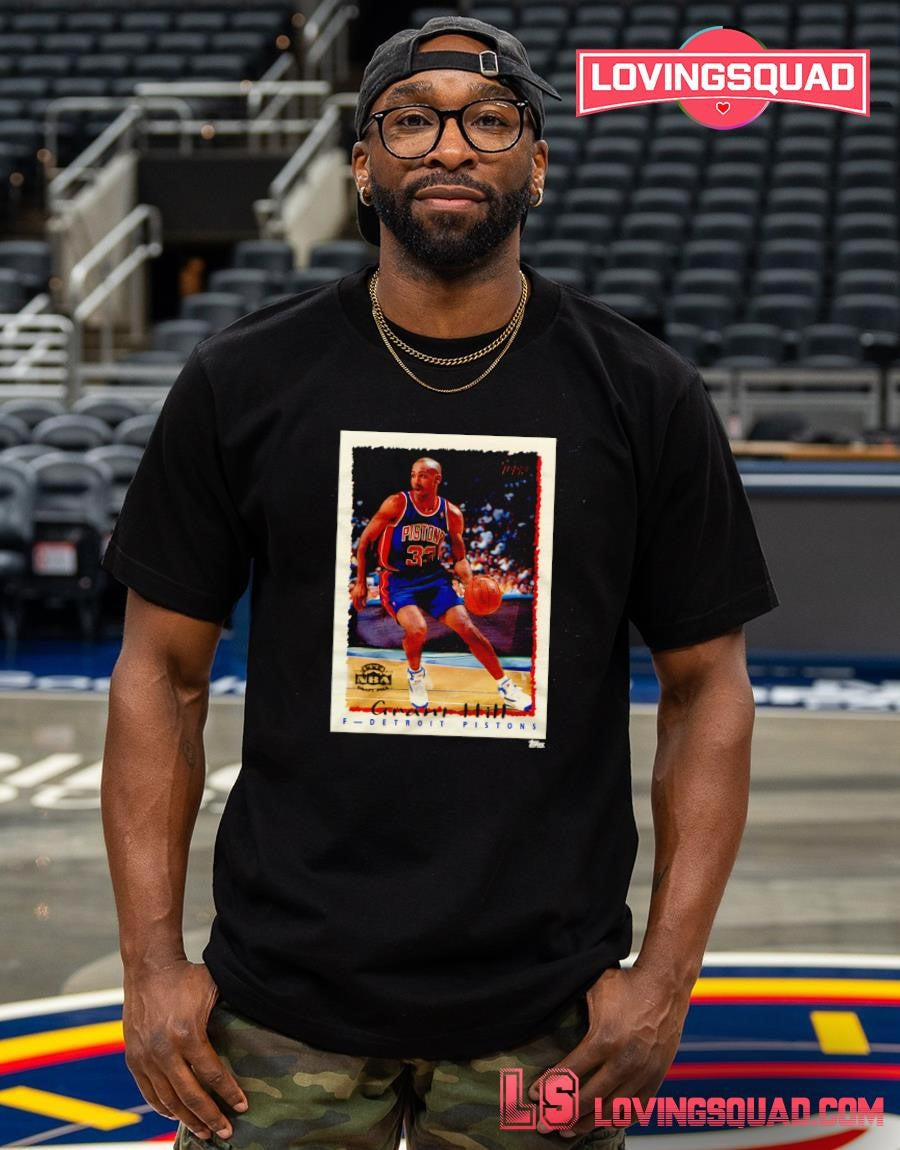 1994 Topps Basketball Grant Hill Pistons Shirt