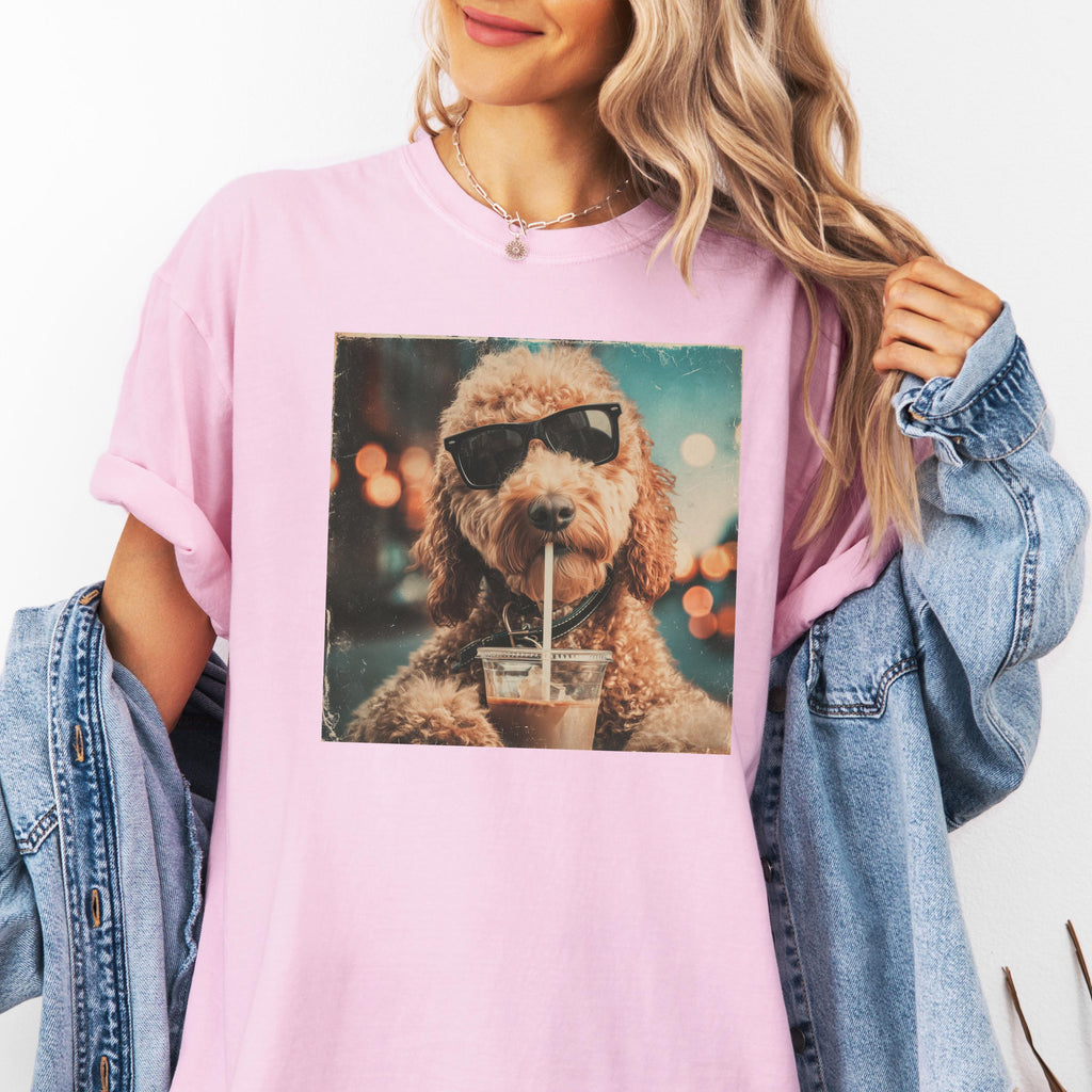 Goldendoodle Dog Sunglasses Tee Doodle Dog Retro Dog Colors Dog Lover (3)