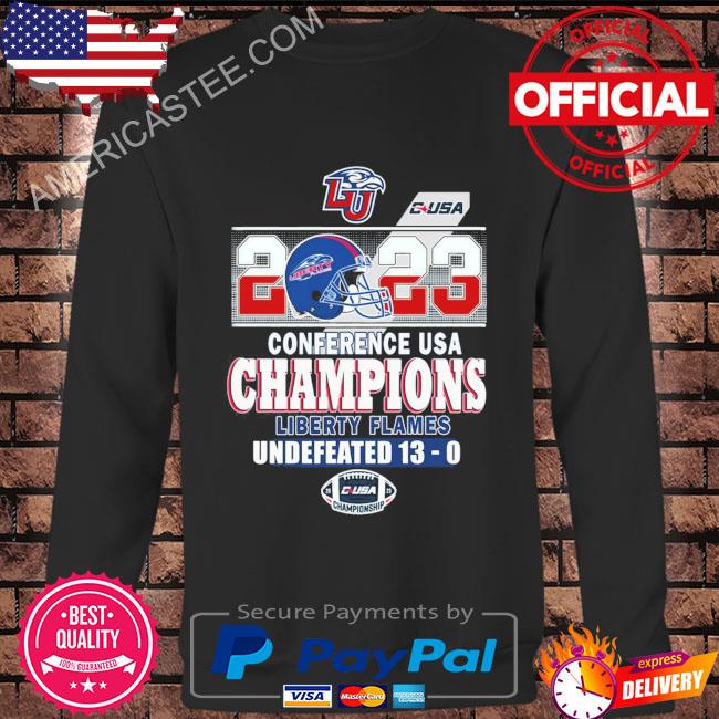 2023 conference usa champions liberty flames undefeated 13 0 shirt