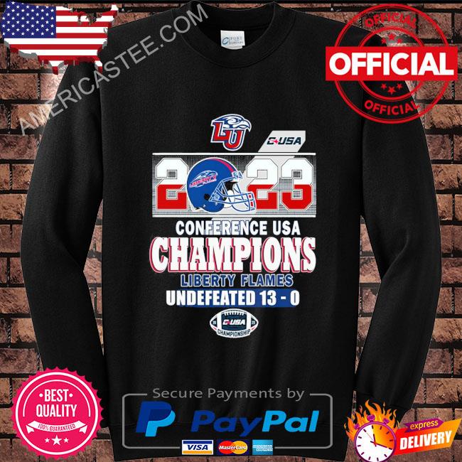 2023 conference usa champions liberty flames undefeated 13 0 shirt