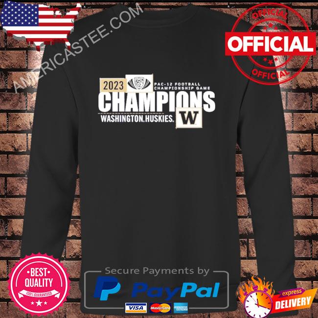 2023 Pac-12 Football Conference Champions Washington Huskies Locker Room T-Shirt