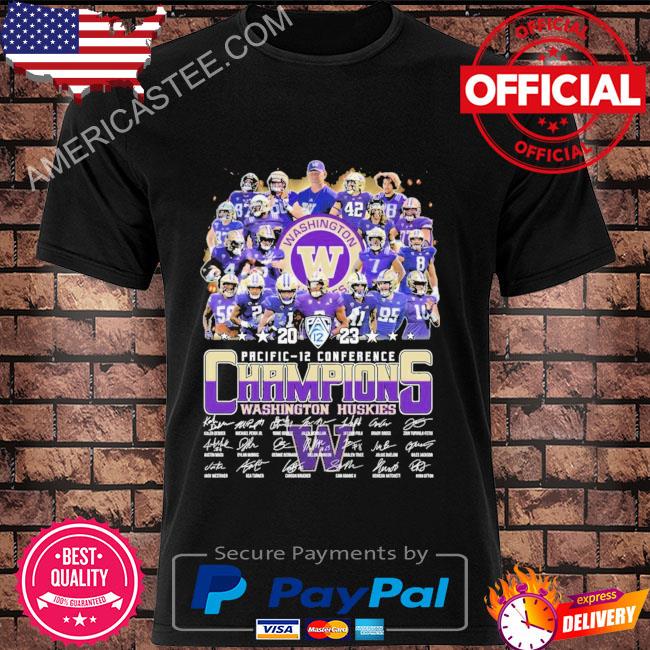 2023 pacific-12 conference champions Washington huskies shirt