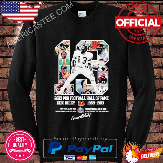 2023 pro football hall of fame ken riley 1969 1983 signatures shirt