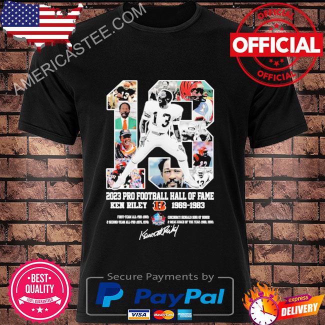 2023 pro football hall of fame ken riley 1969 1983 signatures shirt