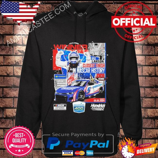 2024 adventhealth 400 race Kyle larson checkered flag sports winner shirt
