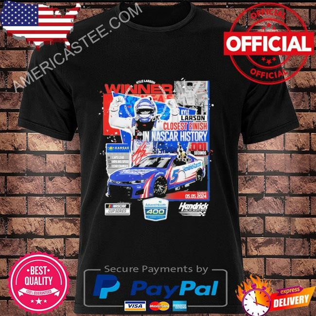 2024 adventhealth 400 race Kyle larson checkered flag sports winner shirt