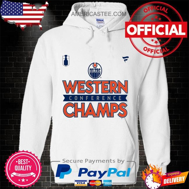 2024 western conference champions Edmonton oilers fanatics locker room shirt