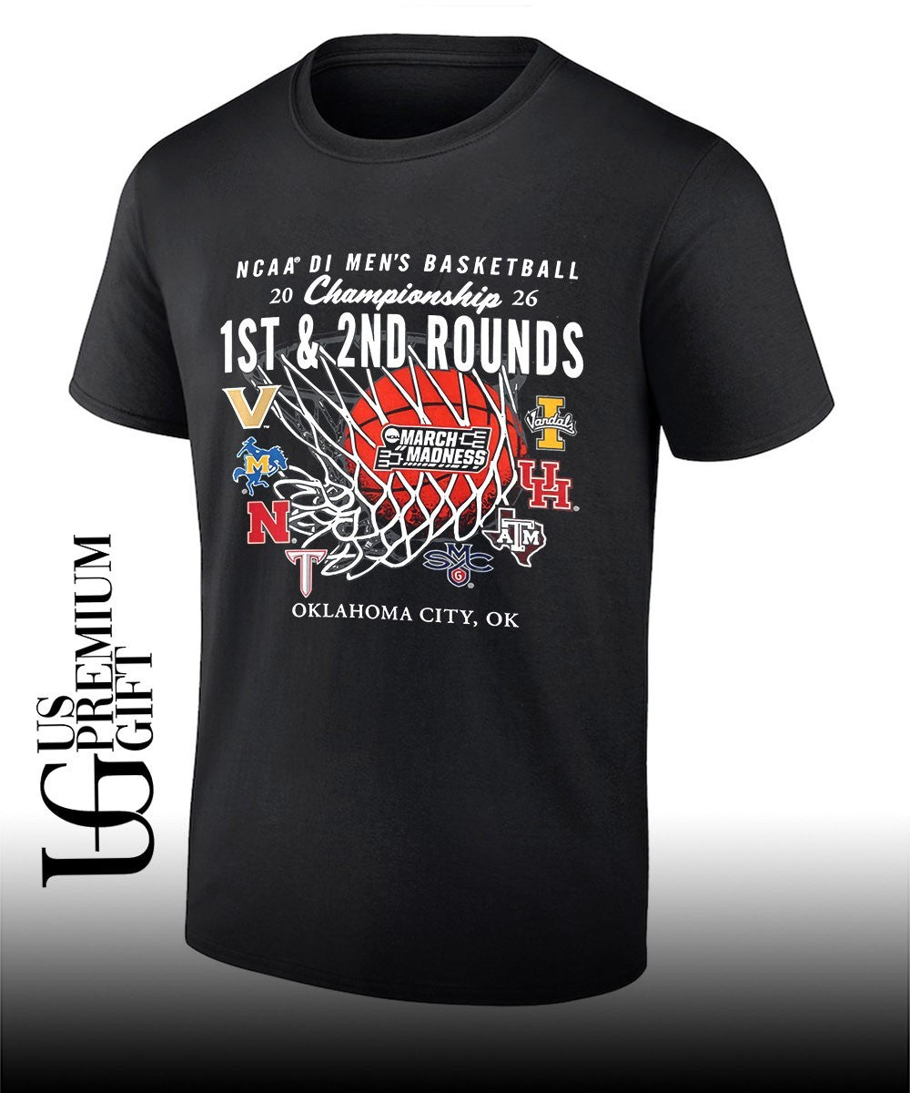 2026 March Madness NCAA DI Men’s Basketball Nets Championship 1St and 2nd Rounds Oklahoma City shirt