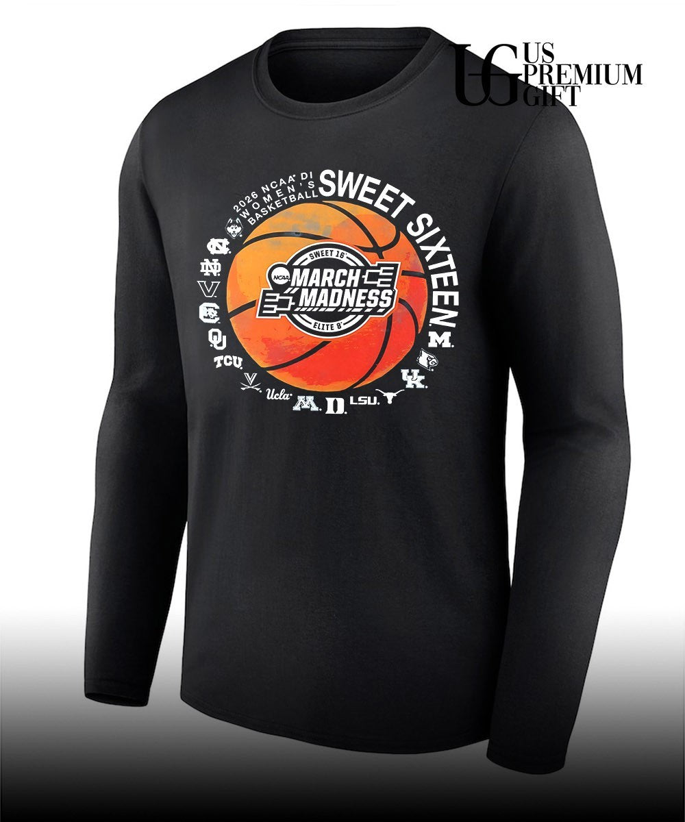 2026 NCAA Division 1 Women’s basketball Sweet Sixteen March Madness shirt