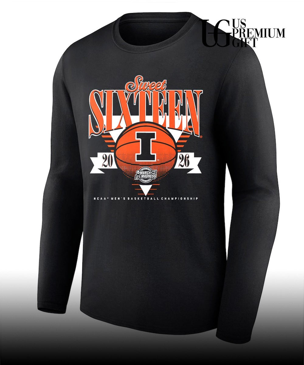 2026 NCAA March Madness Sweet Sixteen Illinois Fighting Illini Men’s basketball Championship shirt
