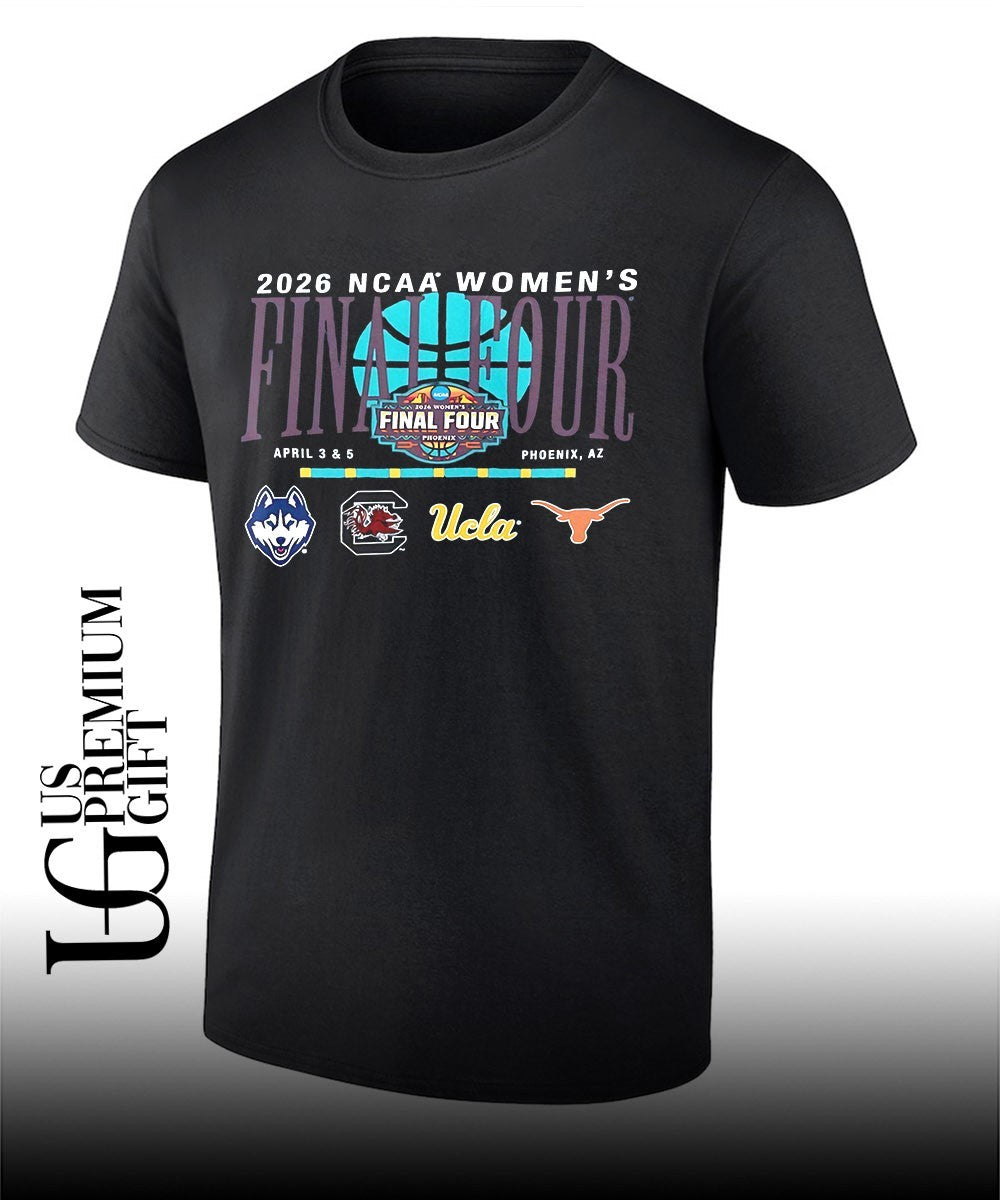 2026 NCAA Women’s Final Four NCAA 4 Team Phoenix logo shirt