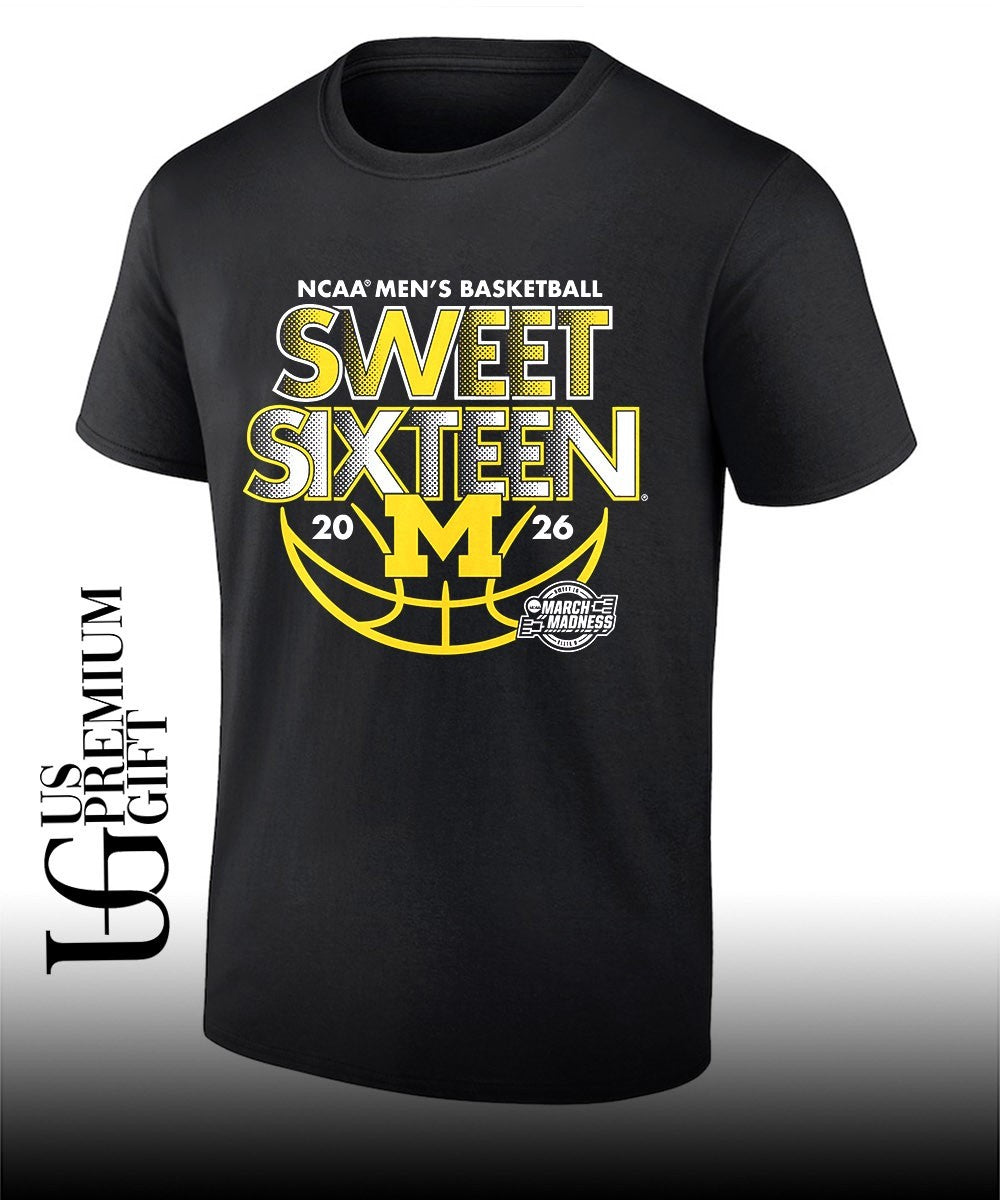 2026 Sweet Sixteen Michigan Wolverines men’s basketball NCAA March Madness shirt