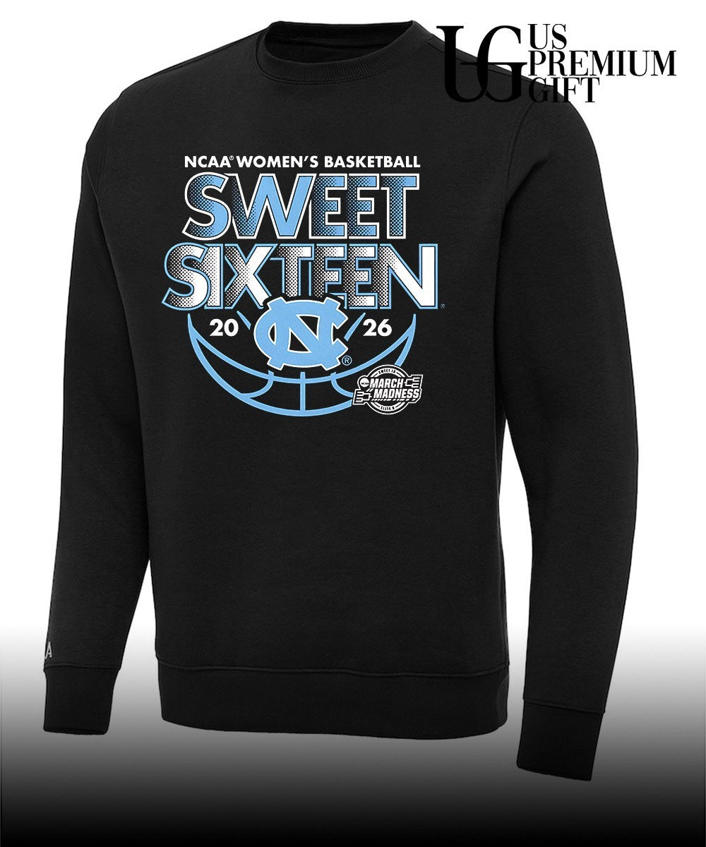 2026 Sweet Sixteen North Carolina Tar Heels Women’s basketball NCAA March Madness shirt
