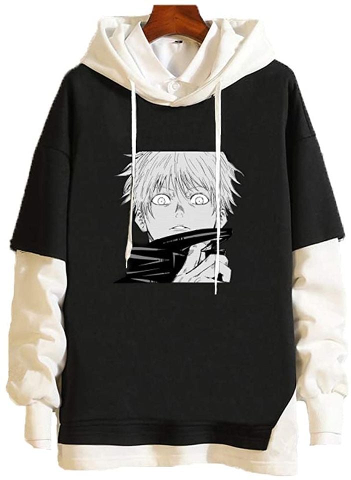 New Hoodie Japanese Anime Pullover Sweatshirt Long Sleeve Sweater for Men Women