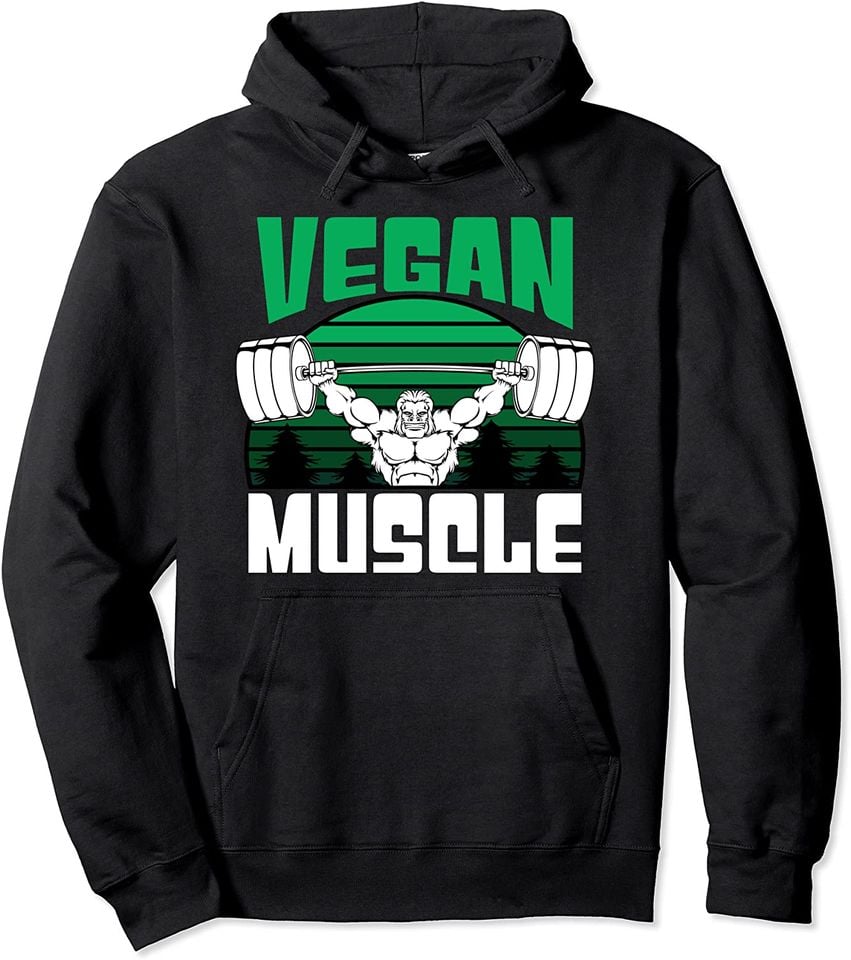 Vegan Muscle Healthy Food Gym Workout Sport Hoodie