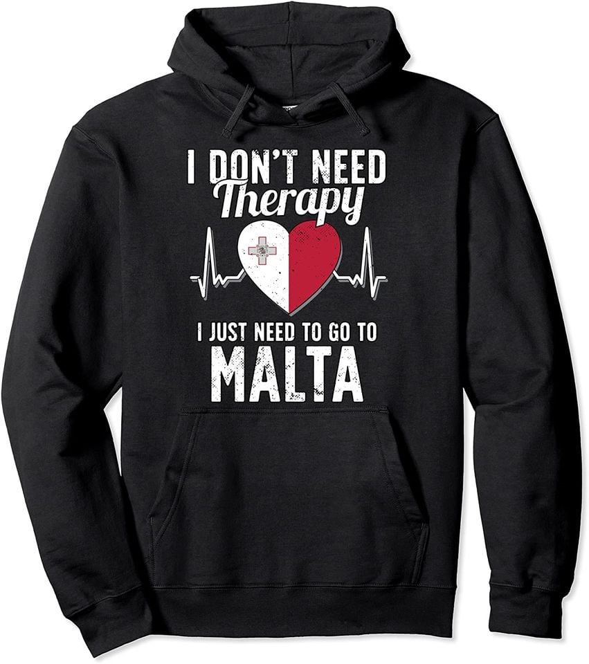Malta Flag Vacation Pullover Hoodie