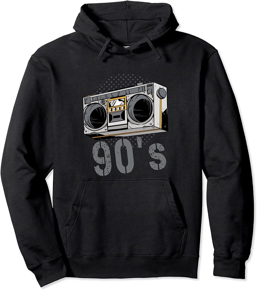 Ghetto Blaster Hip Hop Rap Vintage 80's 90's Music Pullover Hoodie