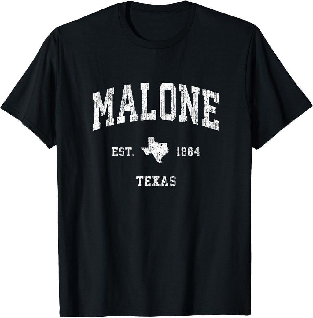Malone TX Retro T-Shirts & Gifts