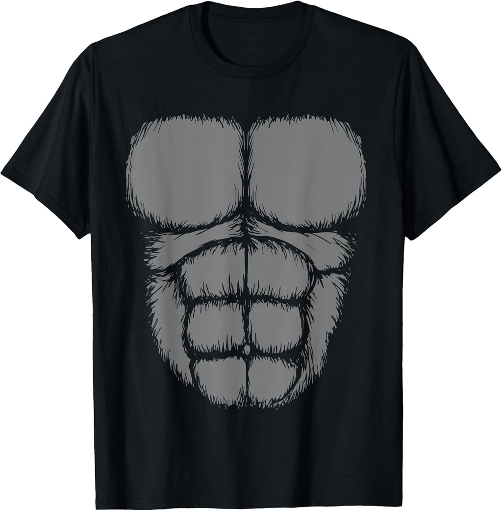 Gorilla Sixpack Abs Muscle Graphic | Alpha Fitness Apparel T-Shirt