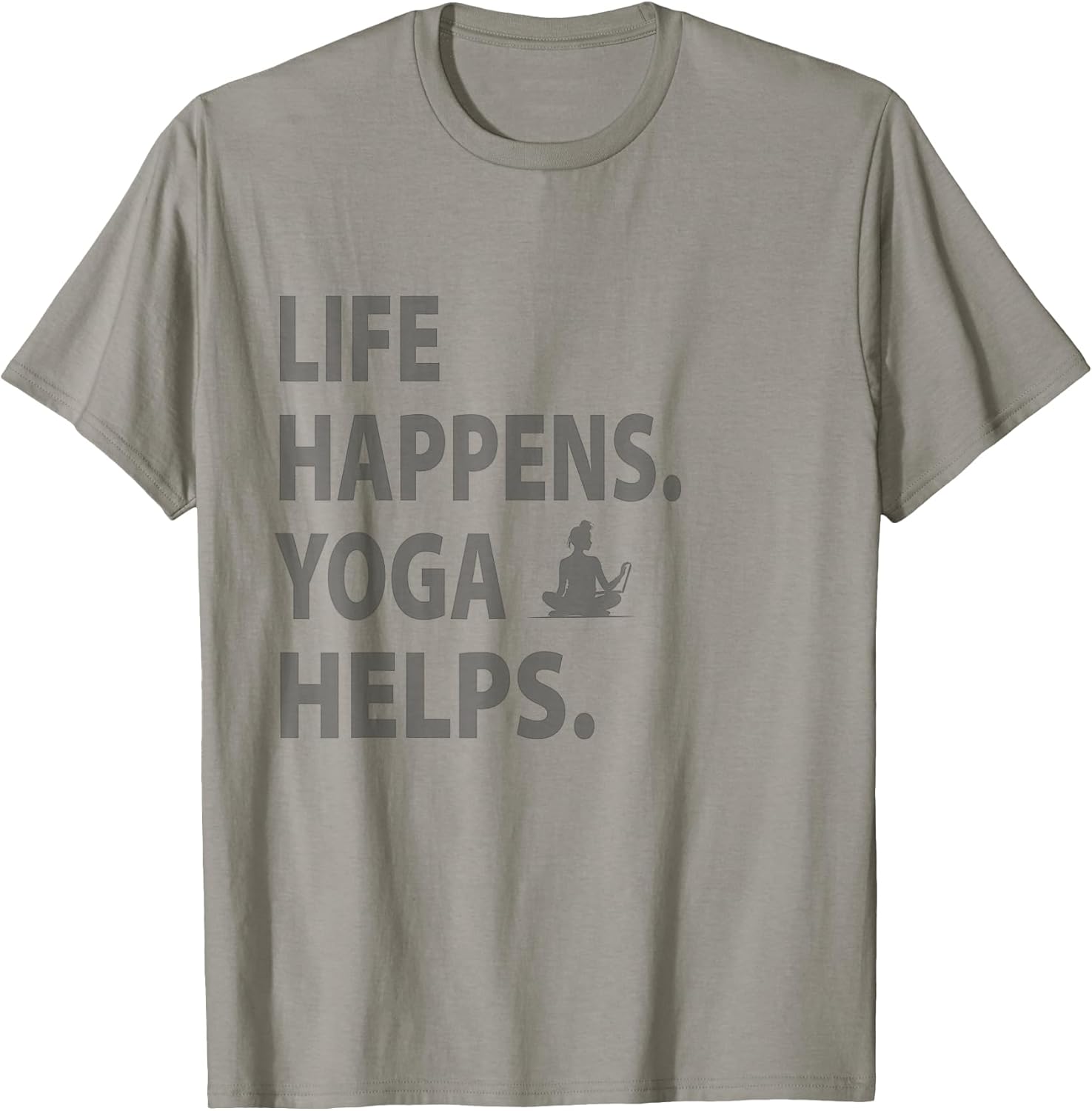 life happens yoga helps funny